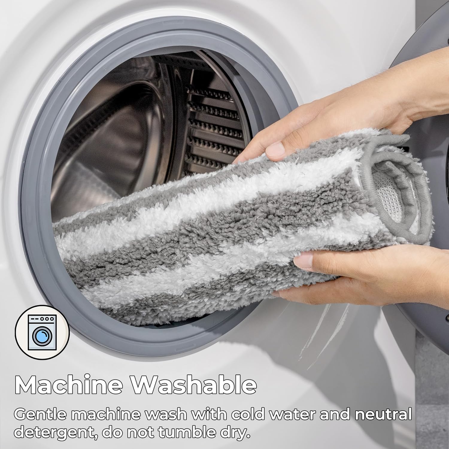 Alfombras de baño antideslizantes - Alfombrillas de ducha de microfibra ultra absorbentes lavables a máquina - Imagen 190 de 287