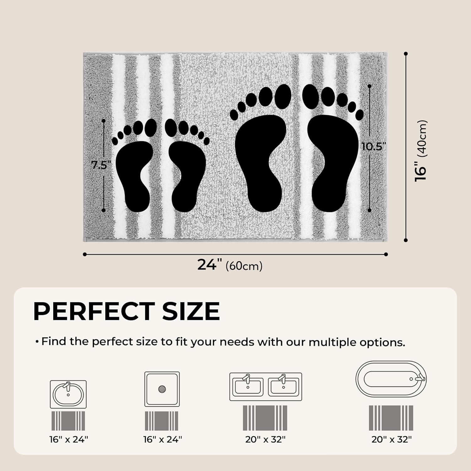 Alfombras de baño antideslizantes - Alfombrillas de ducha de microfibra ultra absorbentes lavables a máquina - Imagen 192 de 287