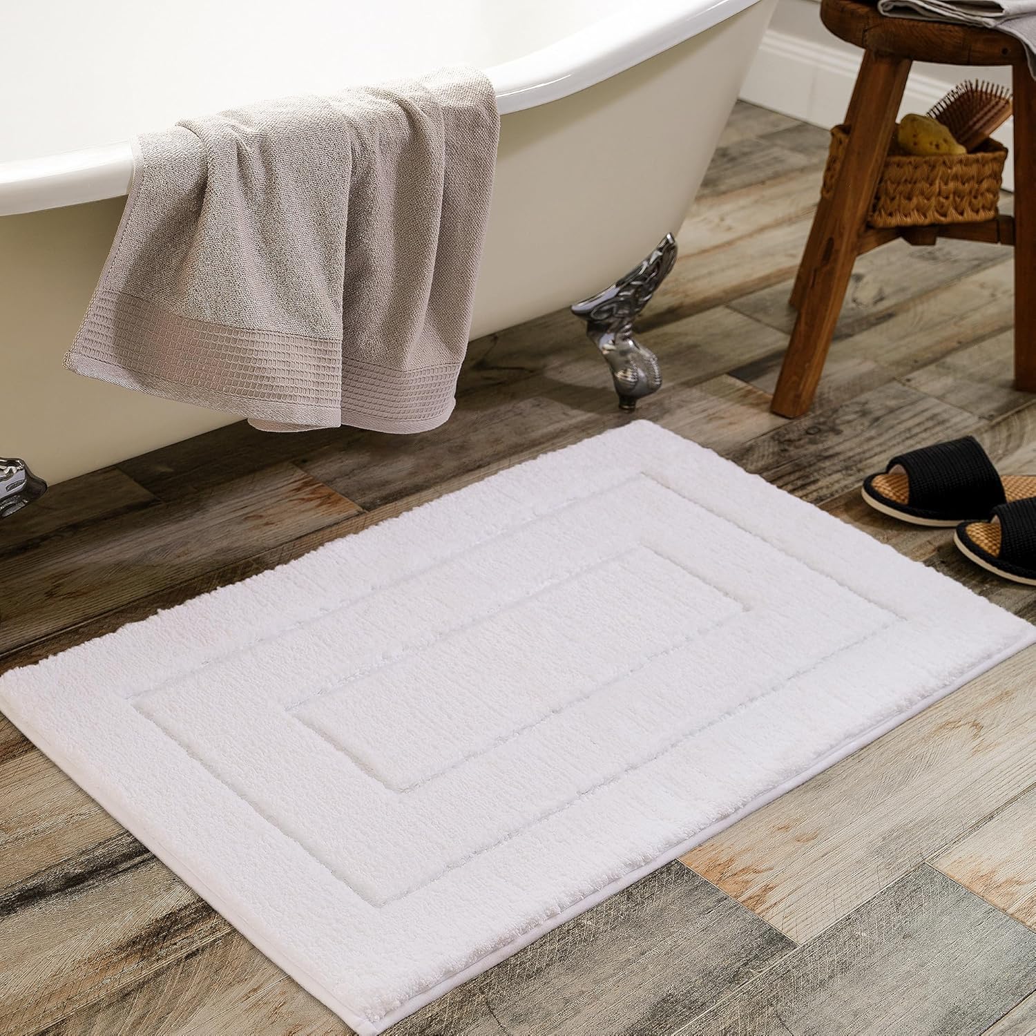Alfombras de baño antideslizantes - Alfombrillas de ducha de microfibra ultra absorbentes lavables a máquina - Imagen 203 de 287