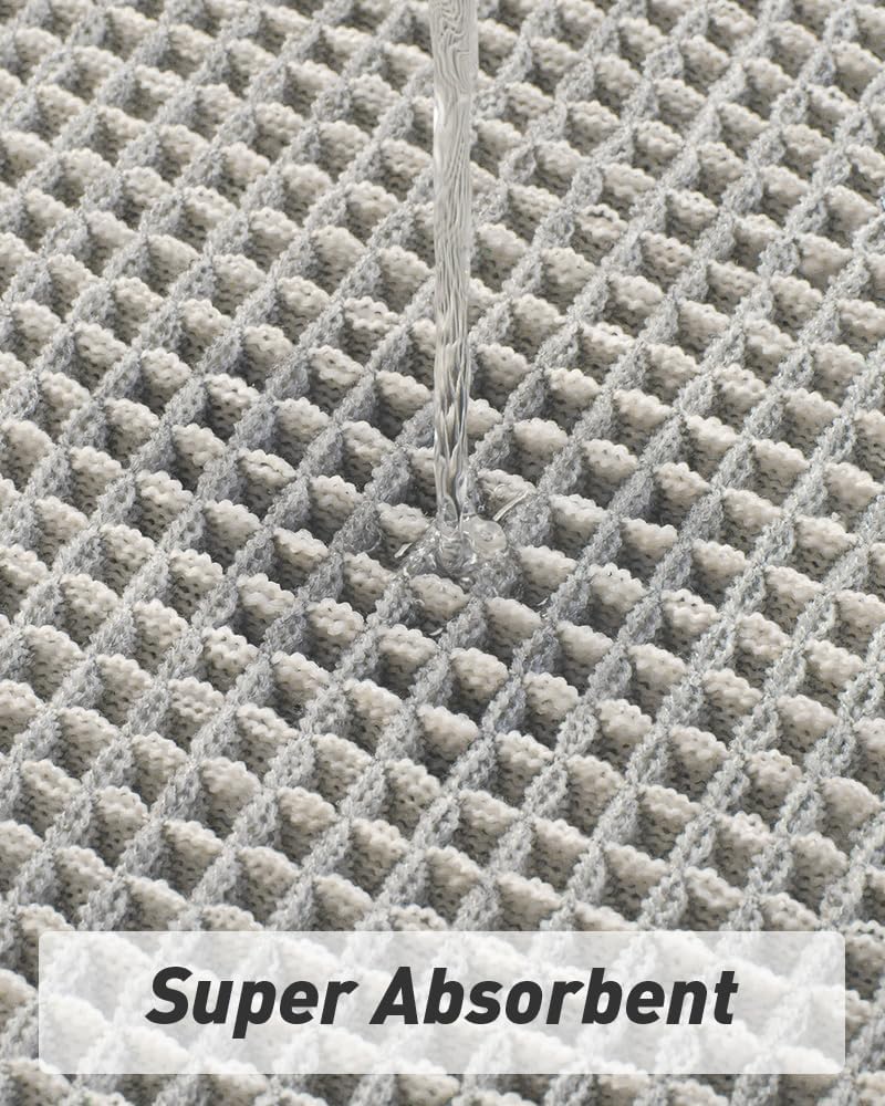 2025 Waffle Bath Mat - Non-Slip Super Absorbent Machine Washable Bathroom Rug - Picture 131 of 199
