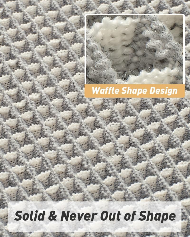 2025 Waffle Bath Mat - Non-Slip Super Absorbent Machine Washable Bathroom Rug - Picture 133 of 199