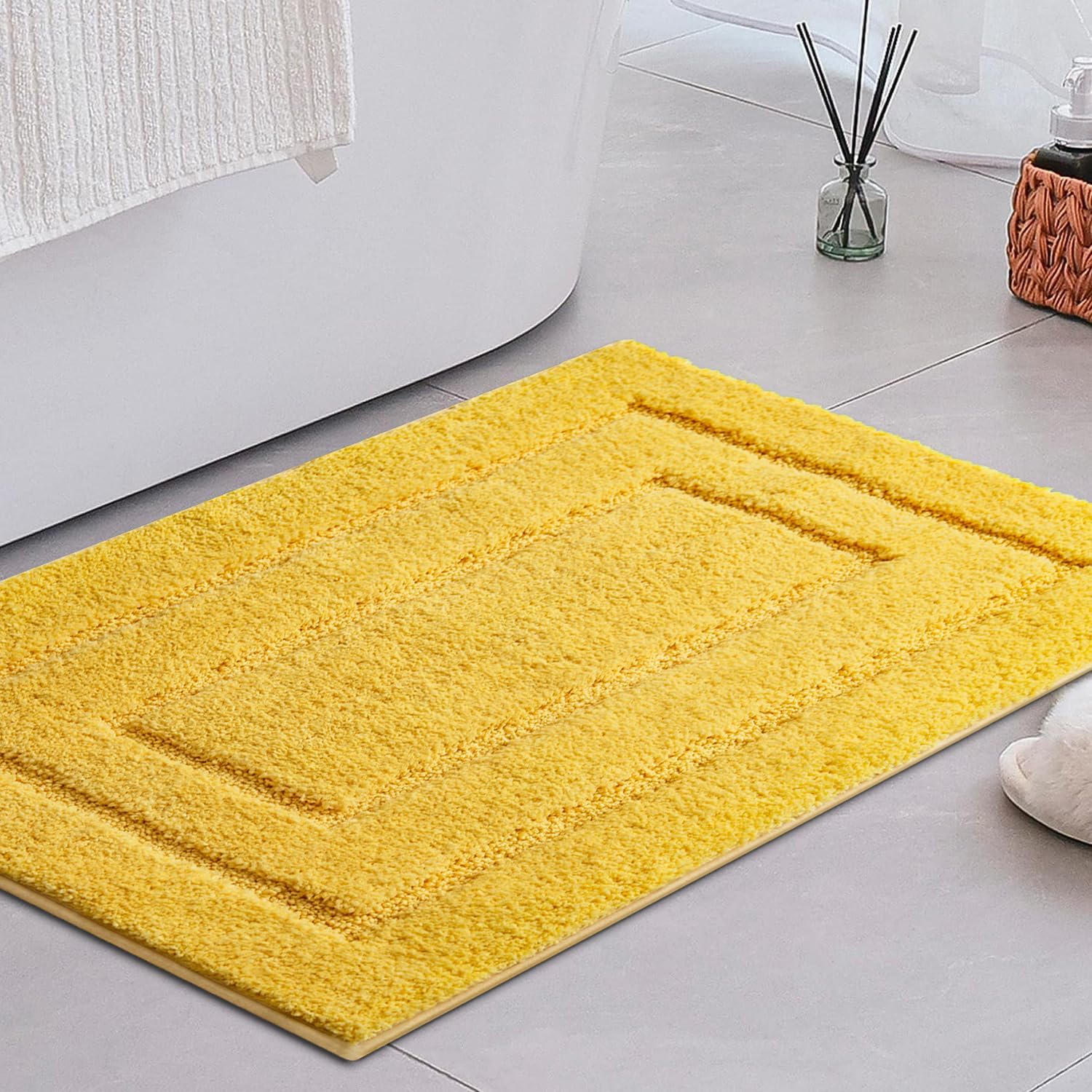 Alfombras de baño antideslizantes - Alfombrillas de ducha de microfibra ultra absorbentes lavables a máquina - Imagen 213 de 287