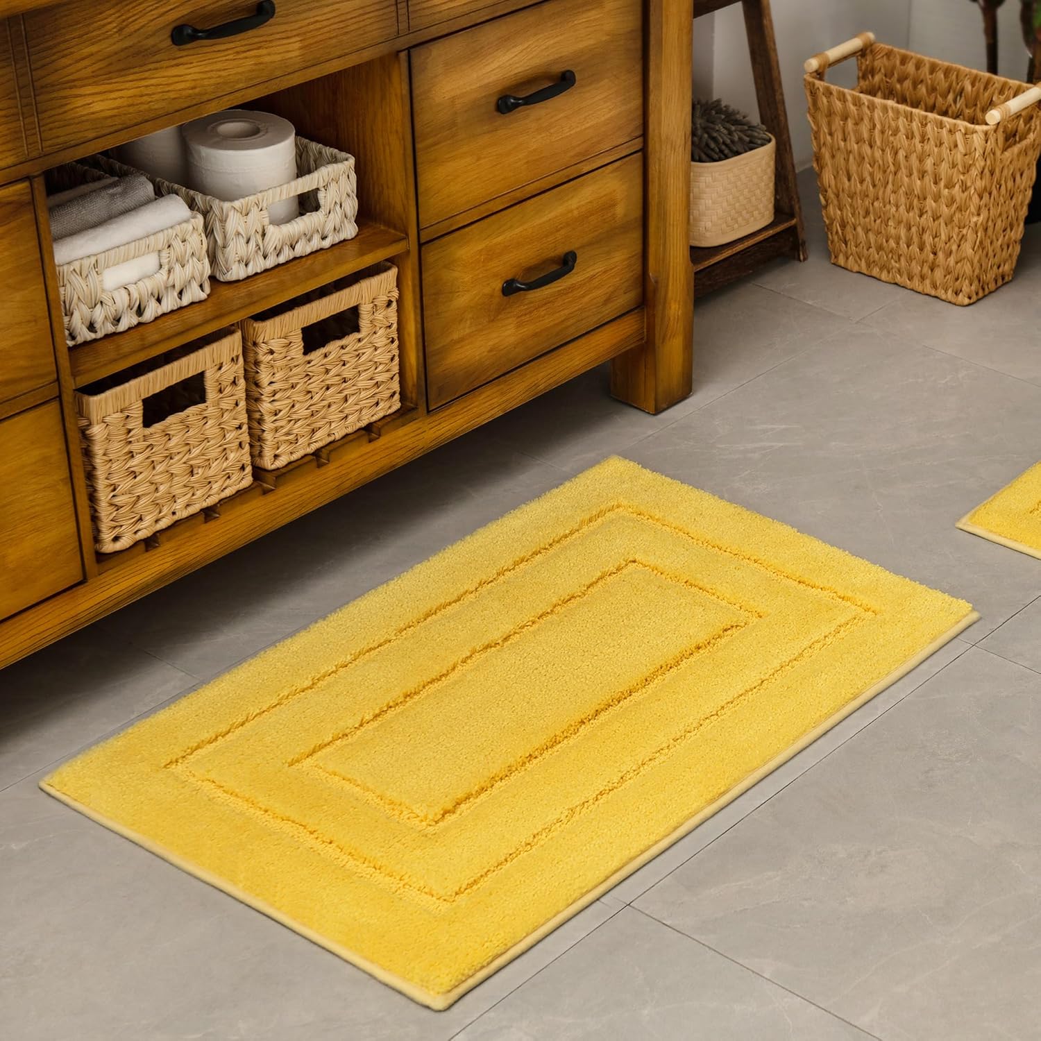 Alfombras de baño antideslizantes - Alfombrillas de ducha de microfibra ultra absorbentes lavables a máquina - Imagen 216 de 287