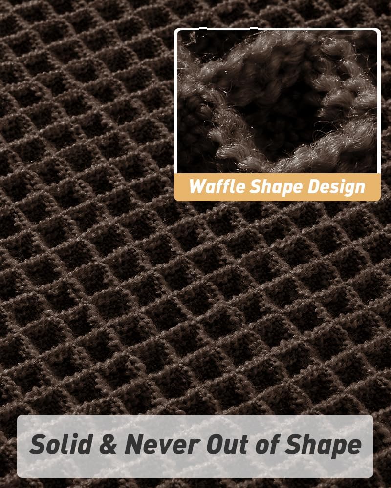 2025 Waffle Bath Mat - Non-Slip Super Absorbent Machine Washable Bathroom Rug - Picture 170 of 199