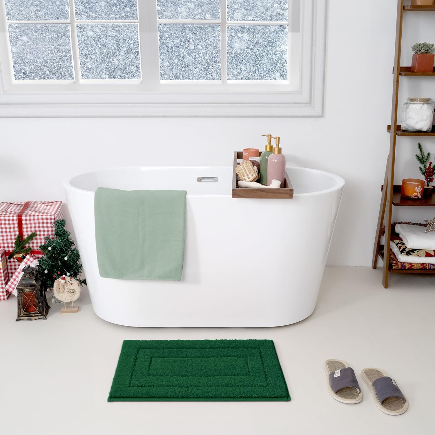 Alfombras de baño antideslizantes - Alfombrillas de ducha de microfibra ultra absorbentes lavables a máquina - Imagen 242 de 287