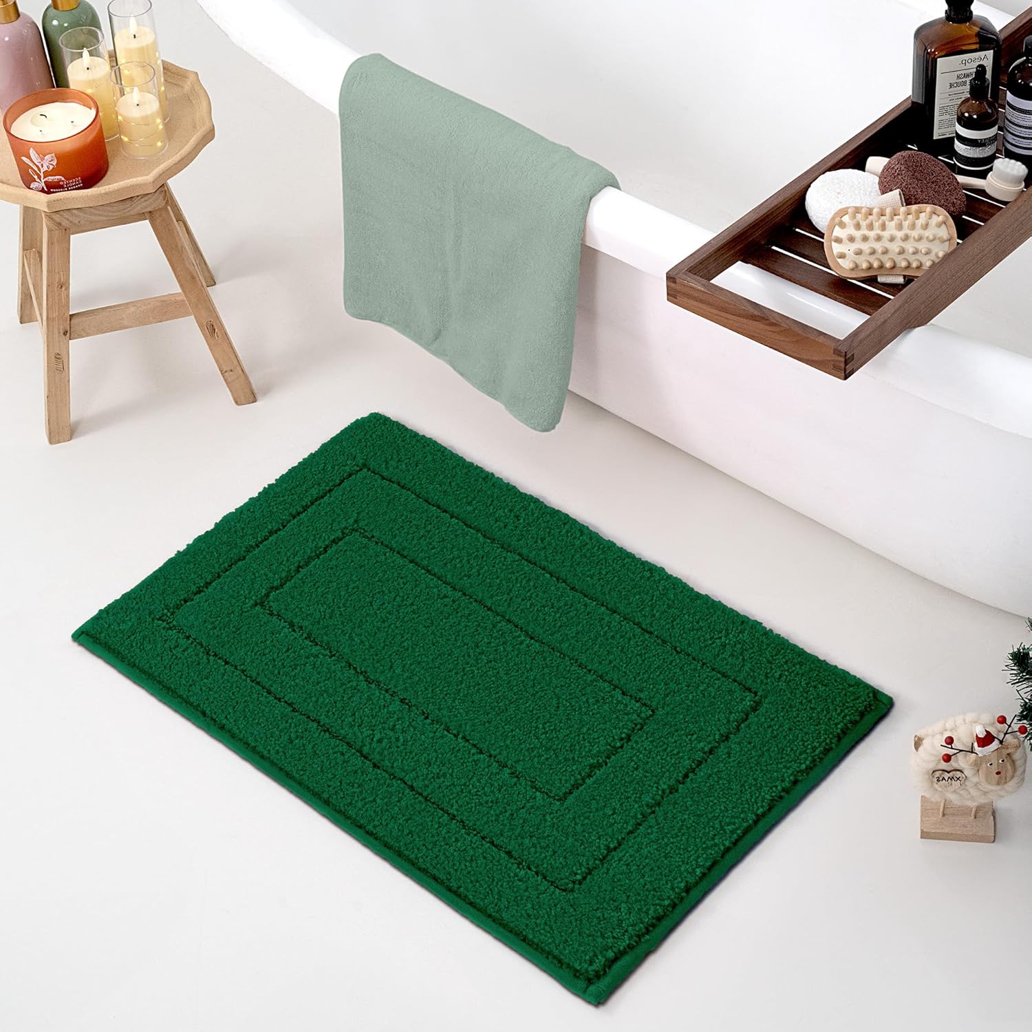 Alfombras de baño antideslizantes - Alfombrillas de ducha de microfibra ultra absorbentes lavables a máquina - Imagen 243 de 287