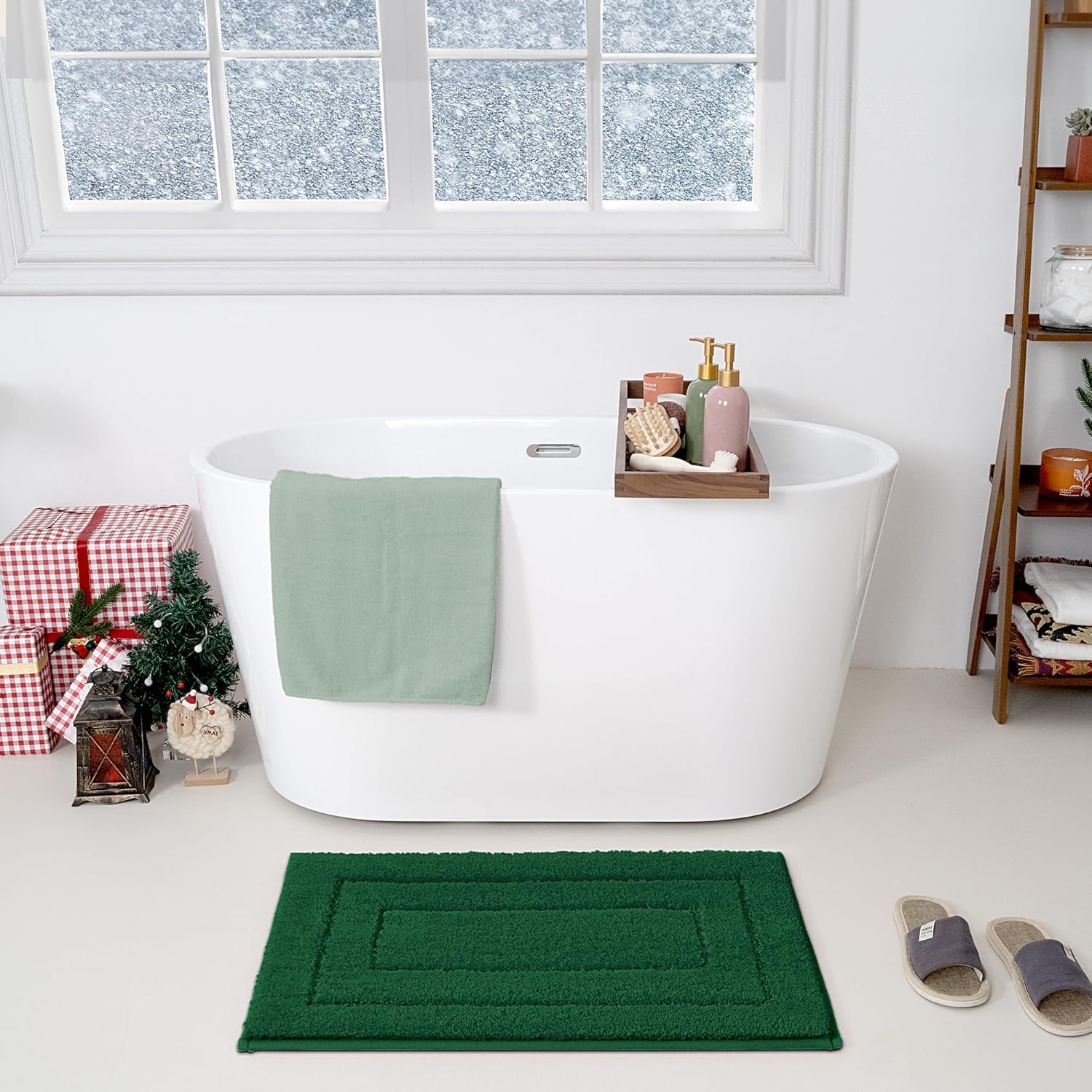Alfombras de baño antideslizantes - Alfombrillas de ducha de microfibra ultra absorbentes lavables a máquina - Imagen 245 de 287