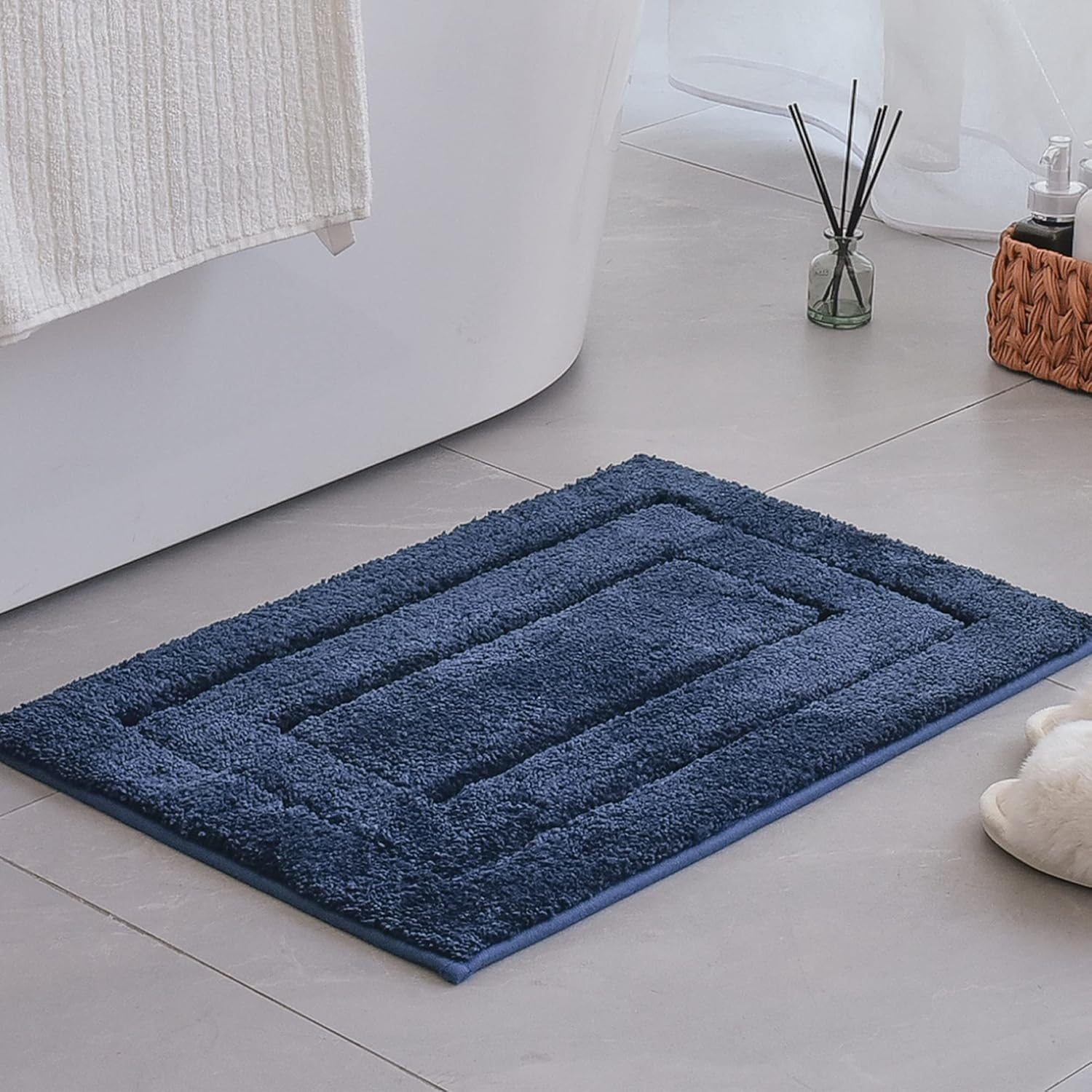 Alfombras de baño antideslizantes - Alfombrillas de ducha de microfibra ultra absorbentes lavables a máquina - Imagen 246 de 287
