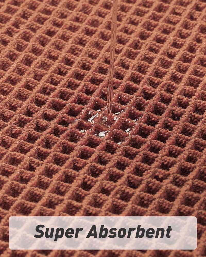 2025 Waffle Bath Mat - Non-Slip Super Absorbent Machine Washable Bathroom Rug - Picture 191 of 199