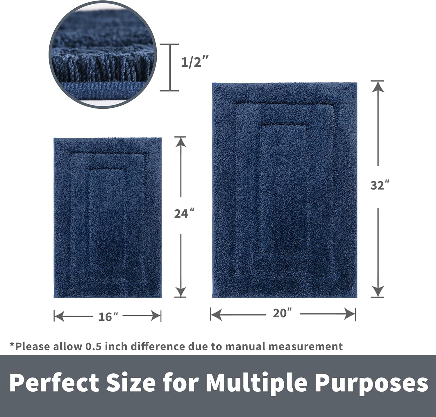 Alfombras de baño antideslizantes - Alfombrillas de ducha de microfibra ultra absorbentes lavables a máquina - Imagen 256 de 287