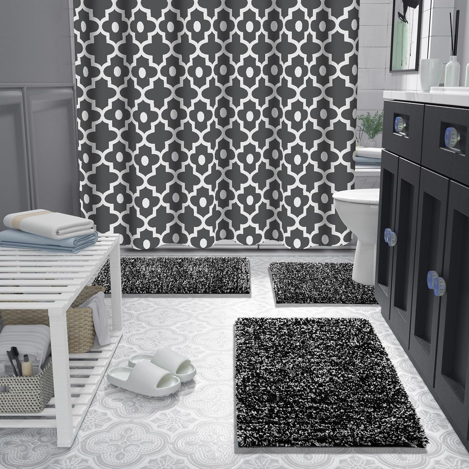 2025 Plush Bath Mat - Ultra Soft Non-Slip Microfiber Absorbent Shower Rug - Picture 31 of 252