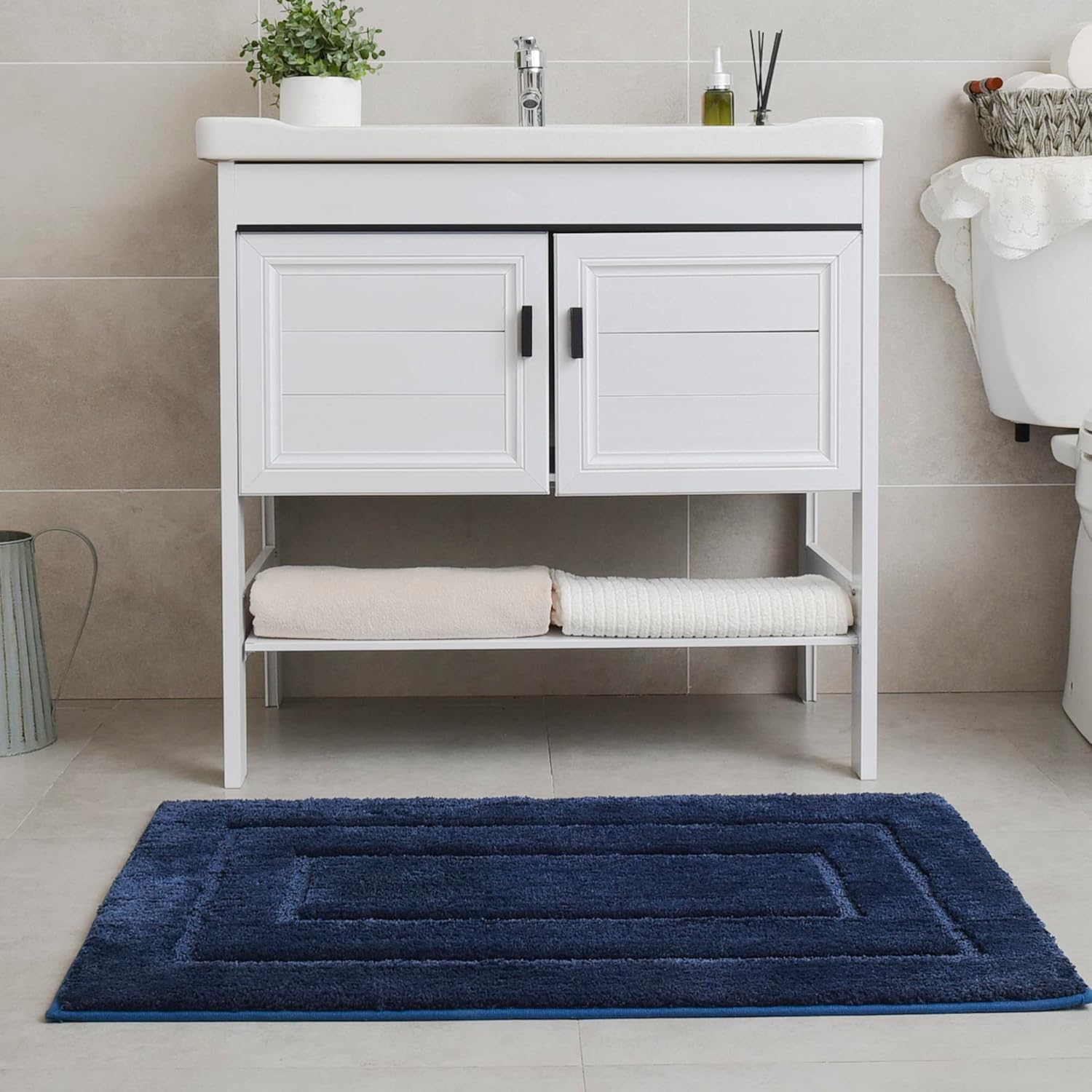 Alfombras de baño antideslizantes - Alfombrillas de ducha de microfibra ultra absorbentes lavables a máquina - Imagen 257 de 287