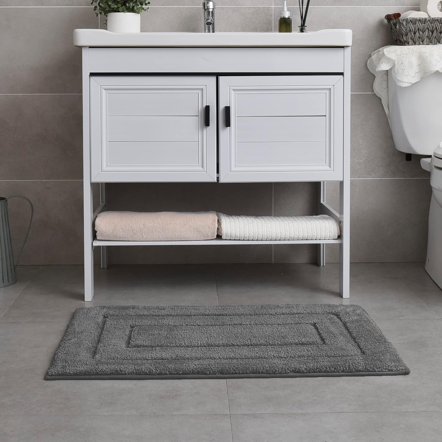 Alfombras de baño antideslizantes - Alfombrillas de ducha de microfibra ultra absorbentes lavables a máquina - Imagen 266 de 287