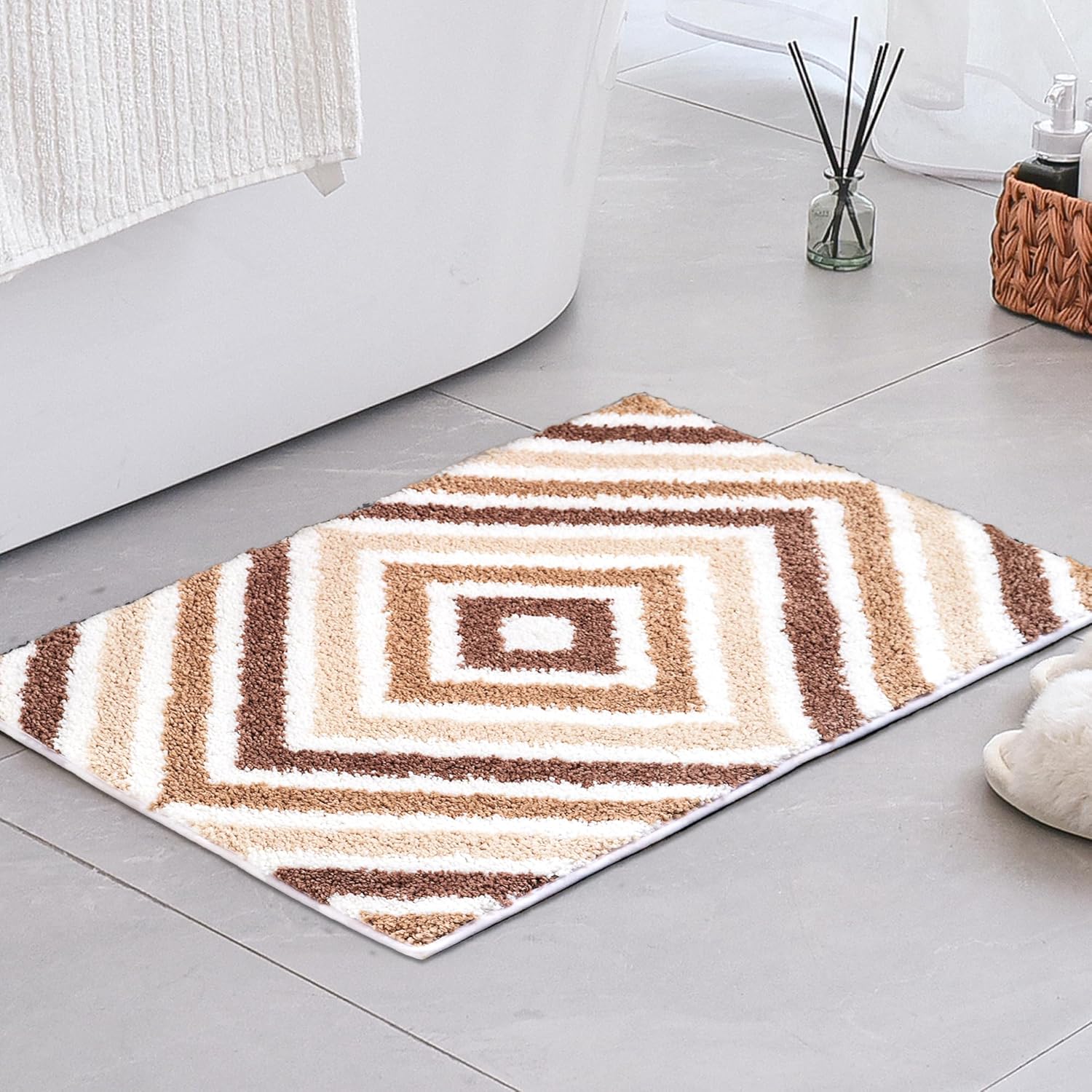 Alfombras de baño antideslizantes - Alfombrillas de ducha de microfibra ultra absorbentes lavables a máquina - Imagen 270 de 287