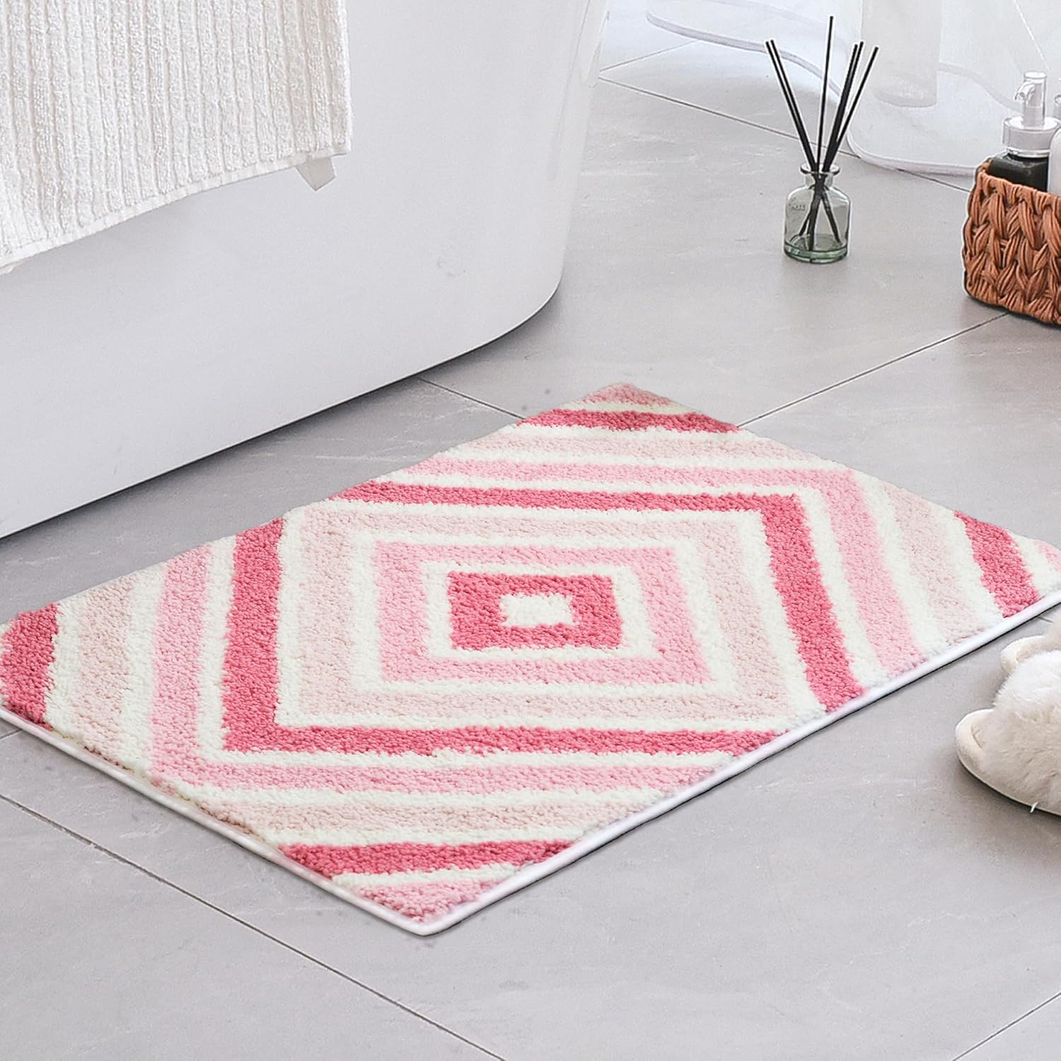 Alfombras de baño antideslizantes - Alfombrillas de ducha de microfibra ultra absorbentes lavables a máquina - Imagen 279 de 287