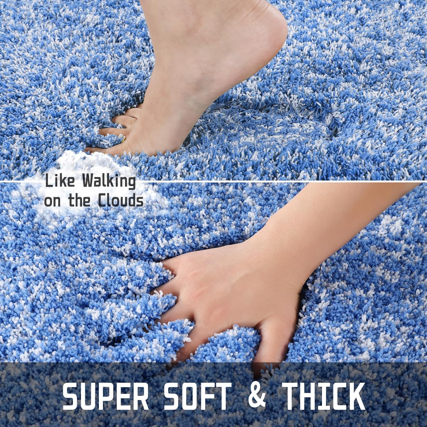 2025 Plush Bath Mat - Ultra Soft Non-Slip Microfiber Absorbent Shower Rug - Picture 40 of 252