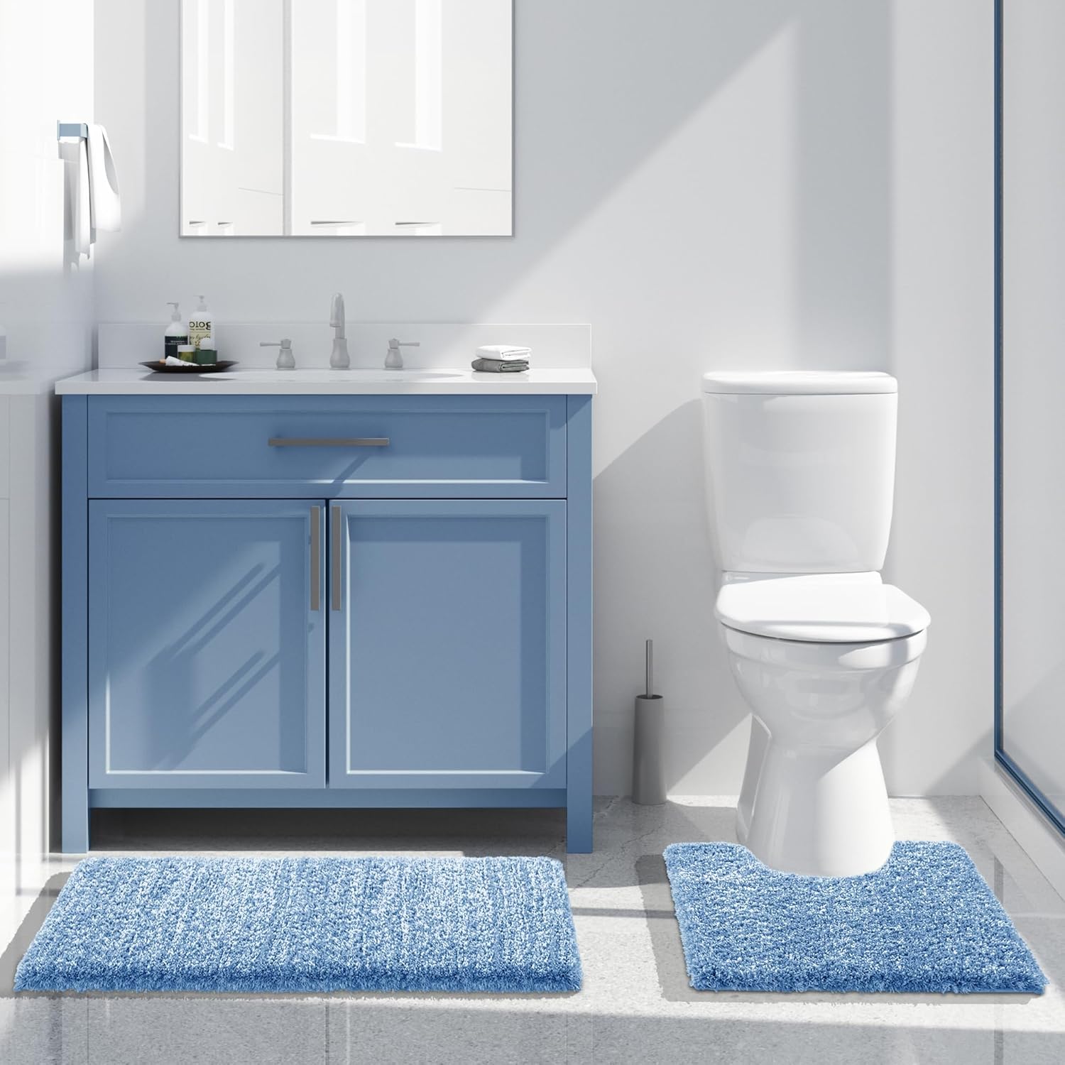 2025 Plush Bath Mat - Ultra Soft Non-Slip Microfiber Absorbent Shower Rug - Picture 45 of 252