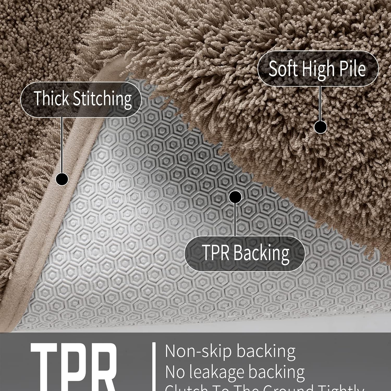 2025 Plush Bath Mat - Ultra Soft Non-Slip Microfiber Absorbent Shower Rug - Picture 100 of 252