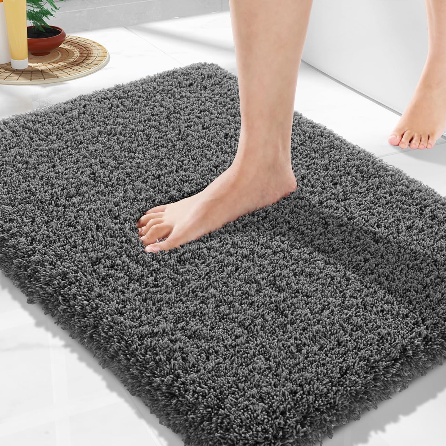 2025 Plush Bath Mat - Ultra Soft Non-Slip Microfiber Absorbent Shower Rug - Picture 102 of 252