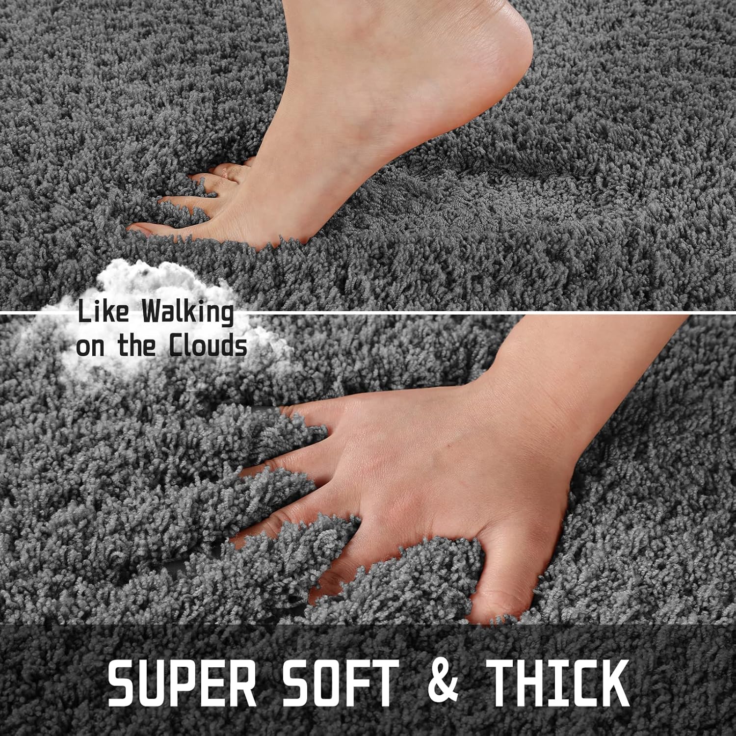 2025 Plush Bath Mat - Ultra Soft Non-Slip Microfiber Absorbent Shower Rug - Picture 103 of 252