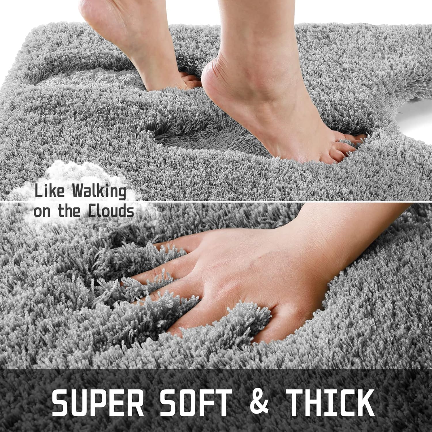 2025 Plush Bath Mat - Ultra Soft Non-Slip Microfiber Absorbent Shower Rug - Picture 131 of 252
