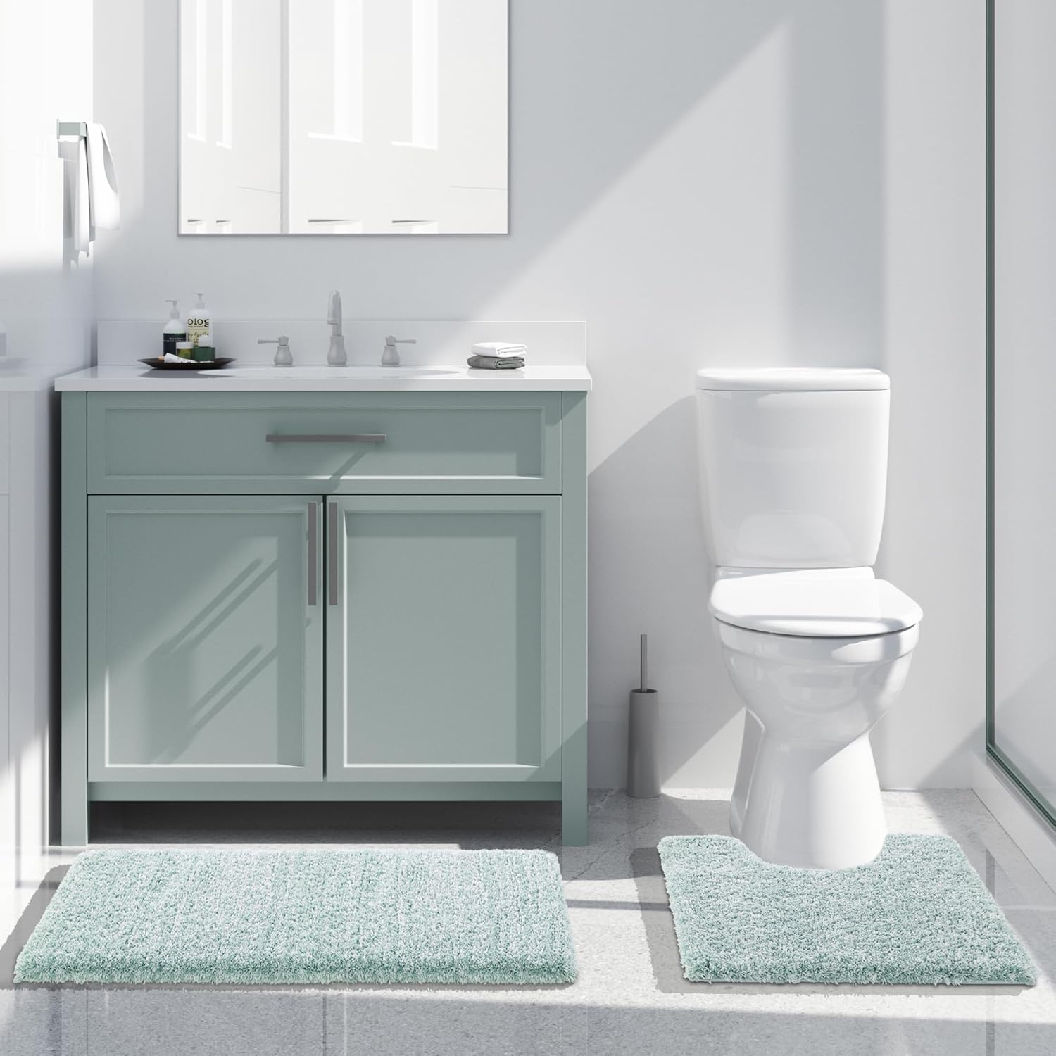 2025 Plush Bath Mat - Ultra Soft Non-Slip Microfiber Absorbent Shower Rug - Picture 162 of 252