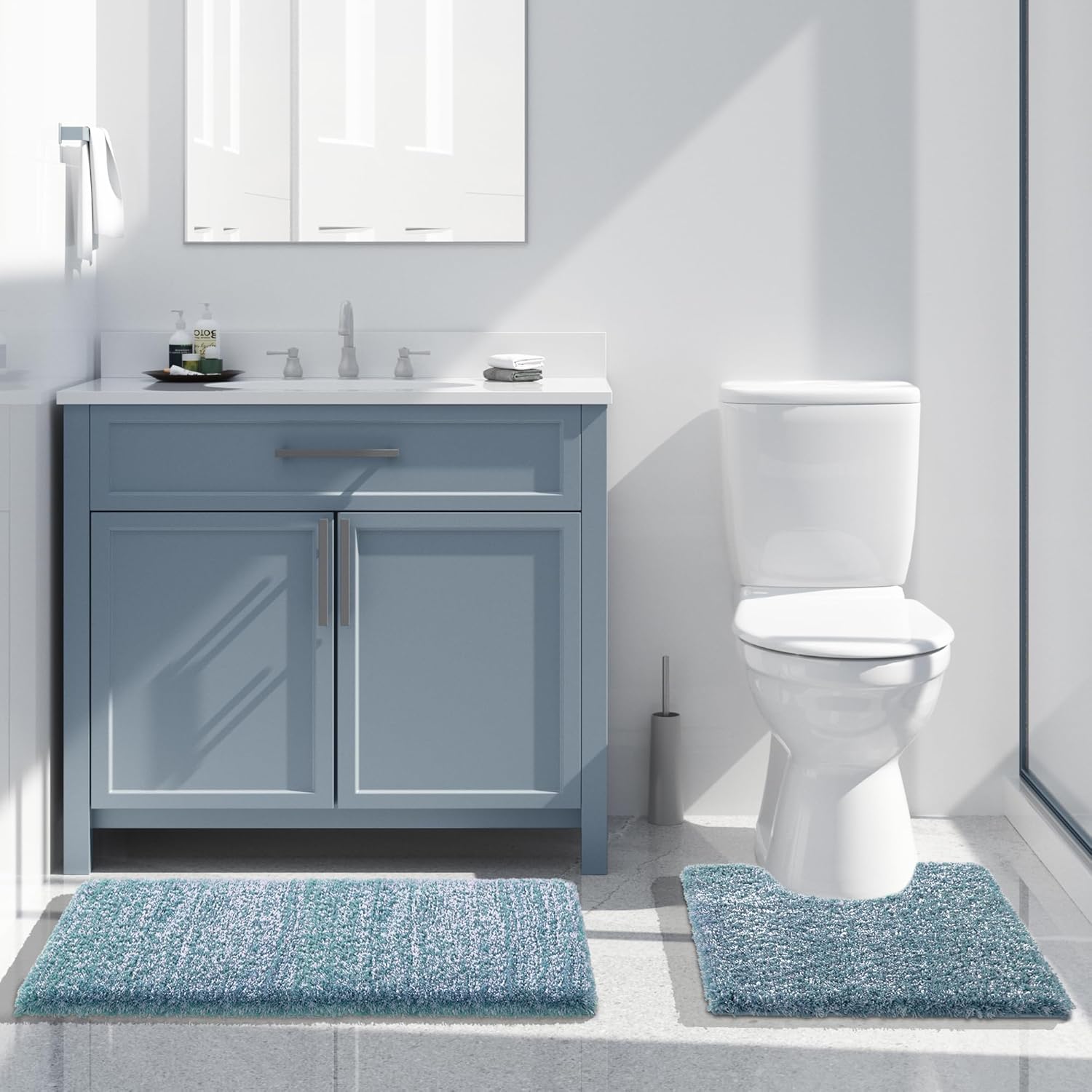 2025 Plush Bath Mat - Ultra Soft Non-Slip Microfiber Absorbent Shower Rug - Picture 60 of 252