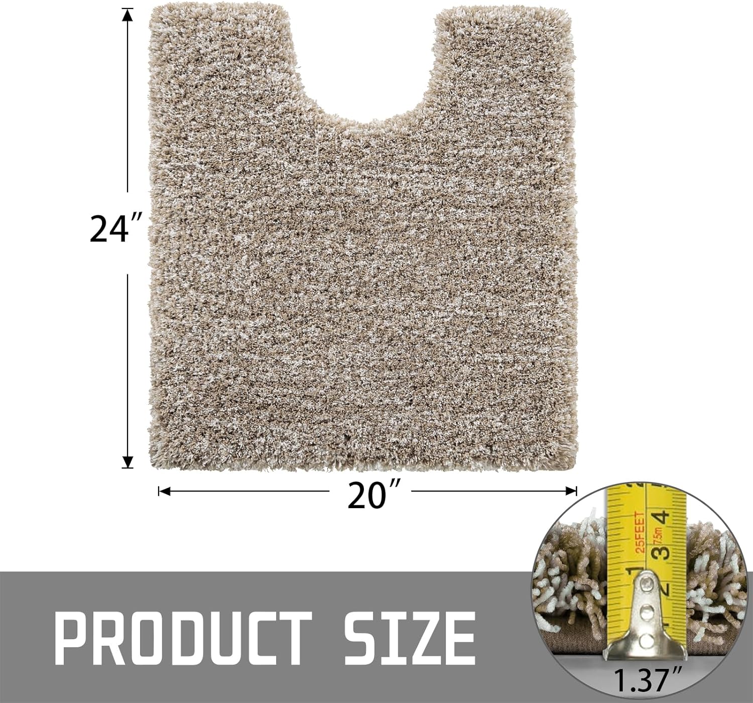 2025 Plush Bath Mat - Ultra Soft Non-Slip Microfiber Absorbent Shower Rug - Picture 191 of 252