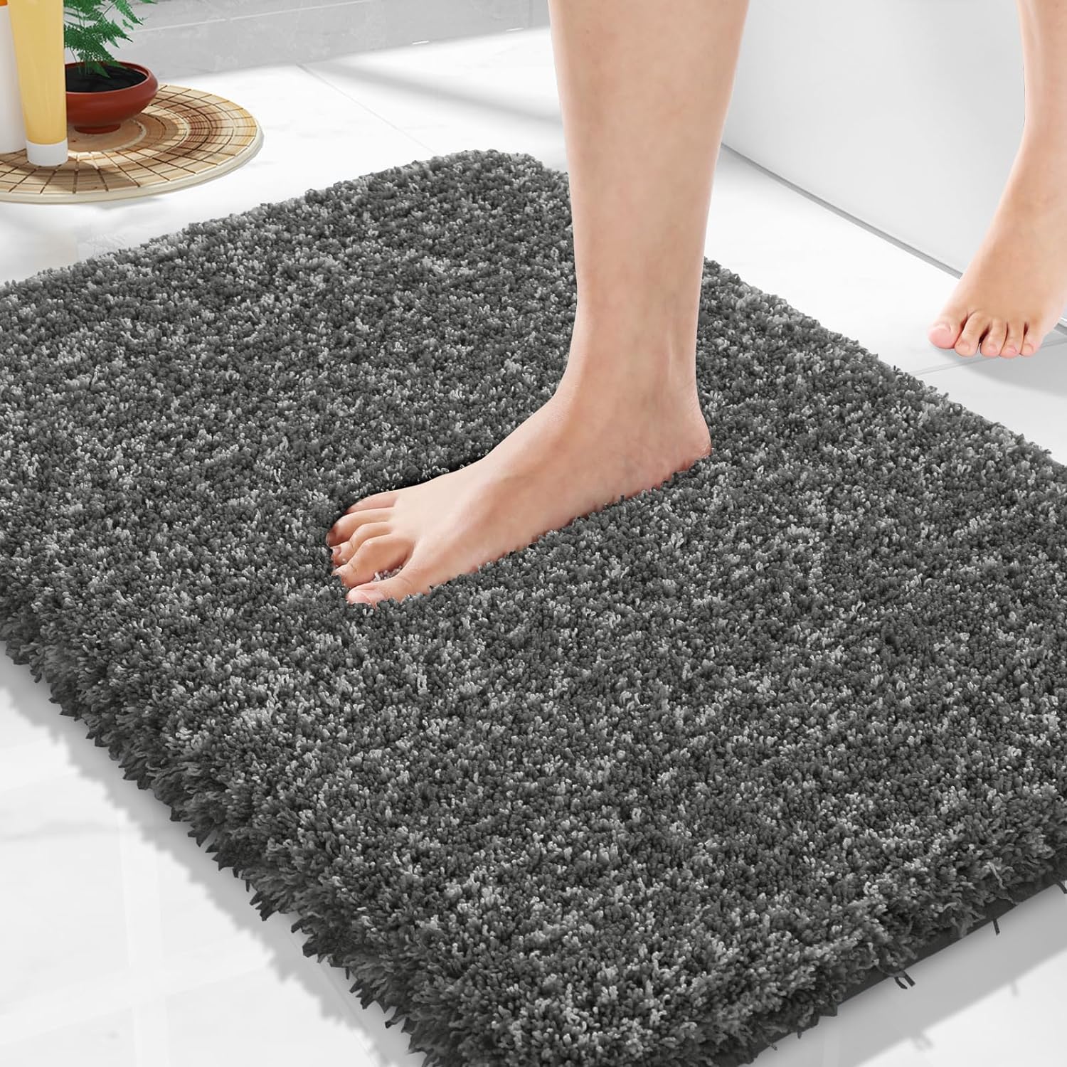2025 Plush Bath Mat - Ultra Soft Non-Slip Microfiber Absorbent Shower Rug - Picture 194 of 252