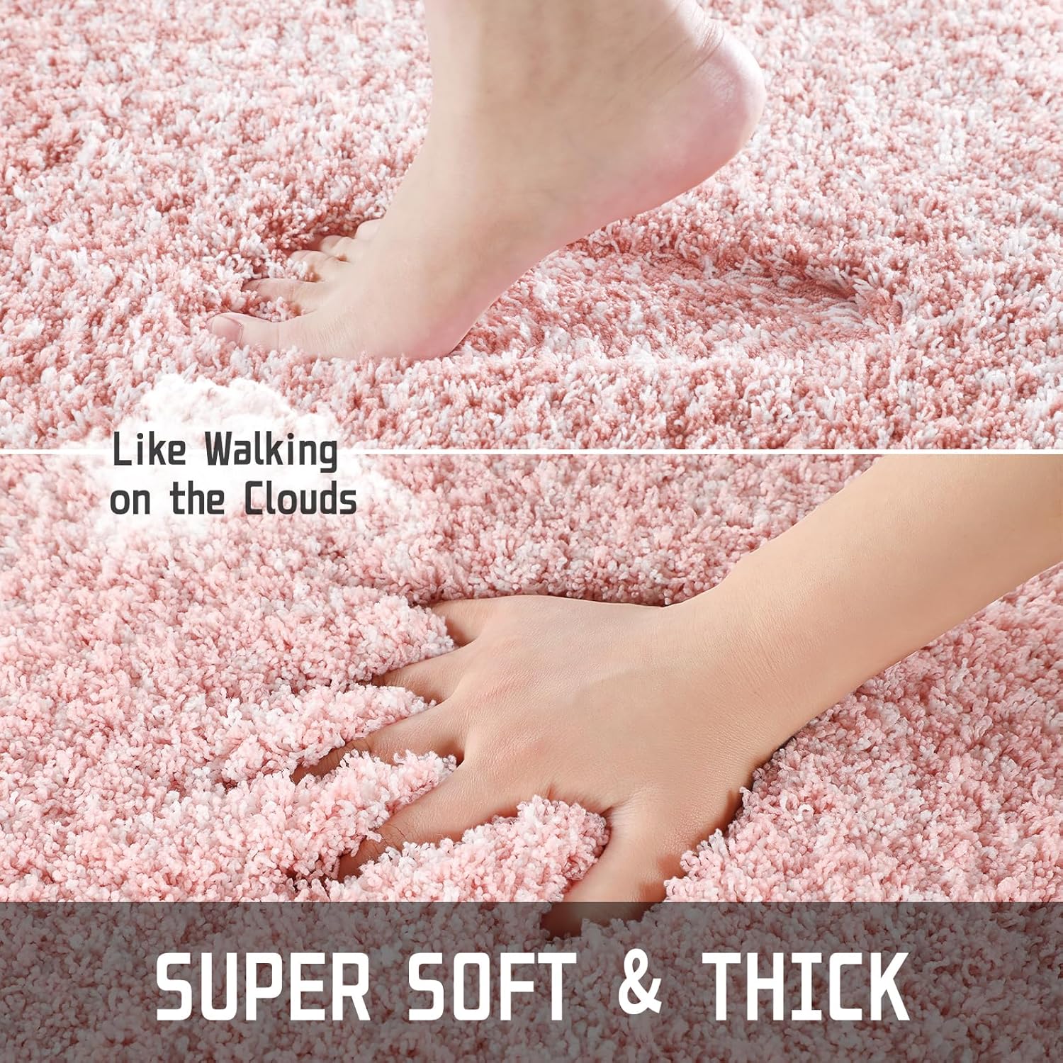 2025 Plush Bath Mat - Ultra Soft Non-Slip Microfiber Absorbent Shower Rug - Picture 244 of 252
