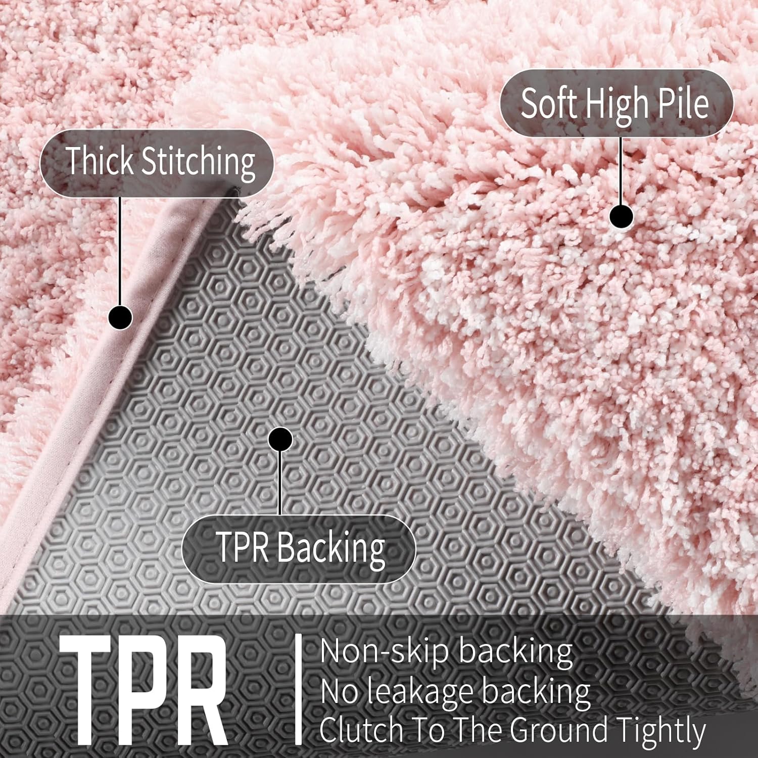 2025 Plush Bath Mat - Ultra Soft Non-Slip Microfiber Absorbent Shower Rug - Picture 248 of 252
