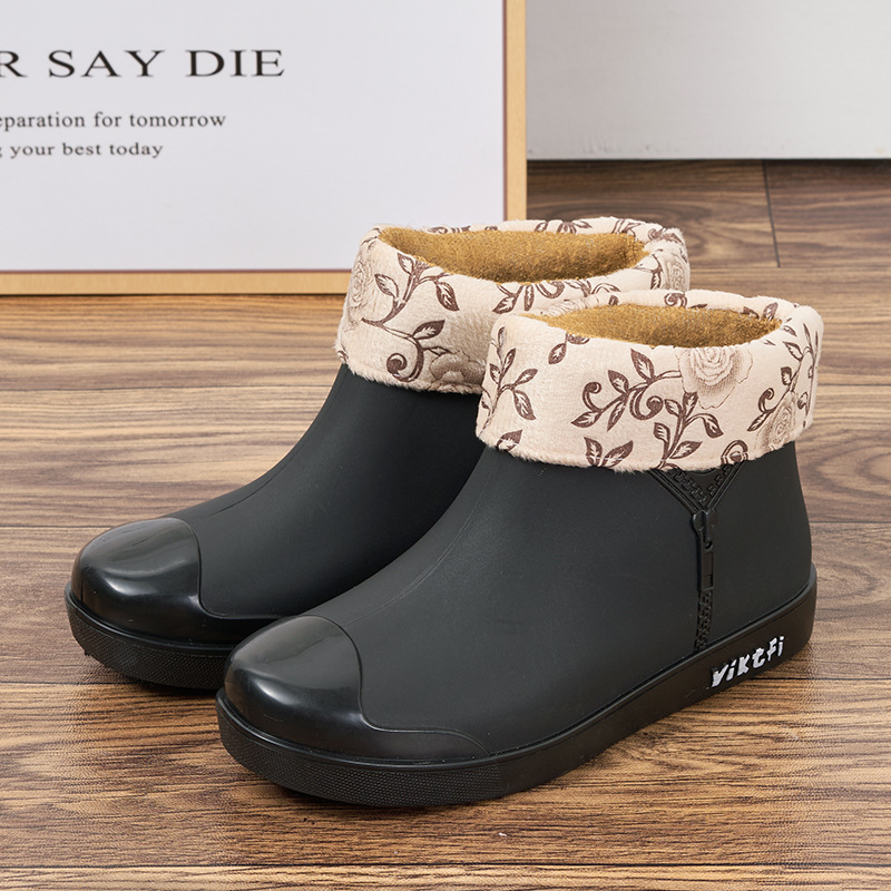 Women Wellington Rain Boots Garden Outdoor Wellies Boots Short Ankle Shoes UK3-7