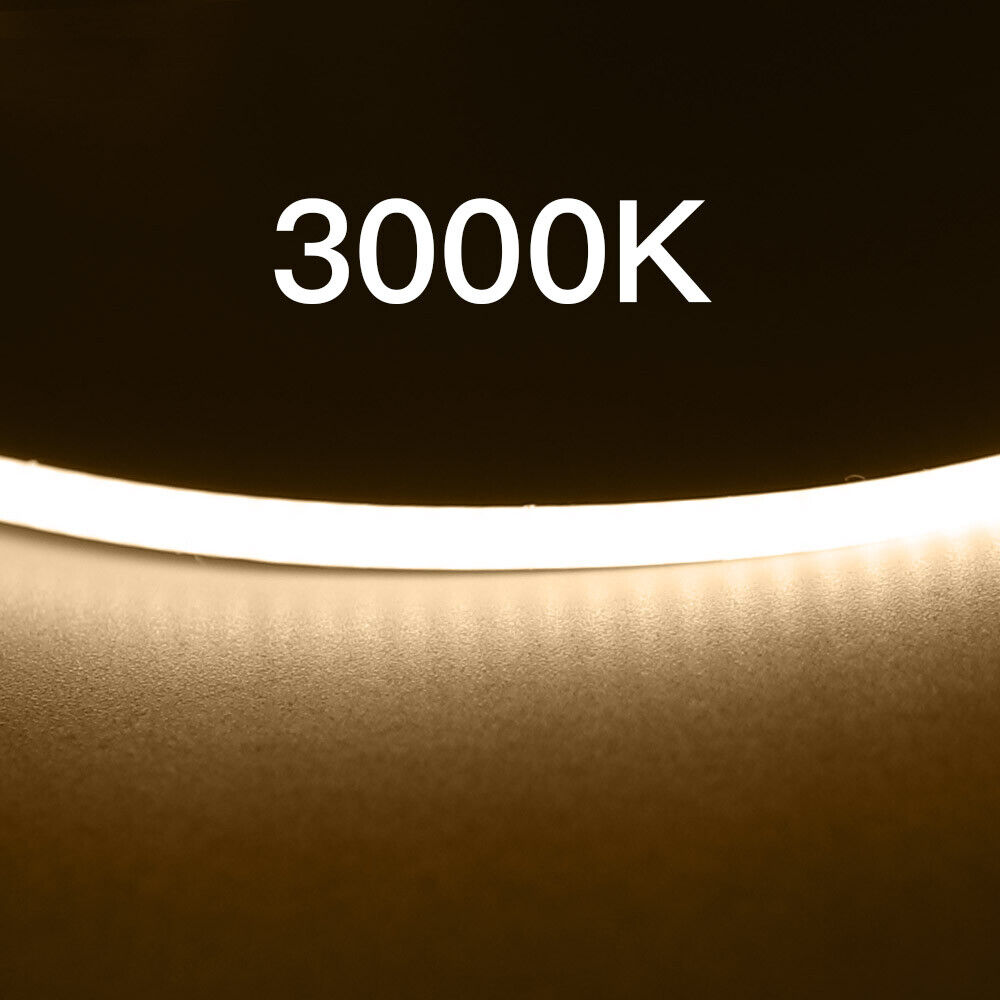 COB Strip LED Tape Light 12V 4mm Flexible Band Ribbon Lights Warm/Cool White 5m - Picture 13 of 14
