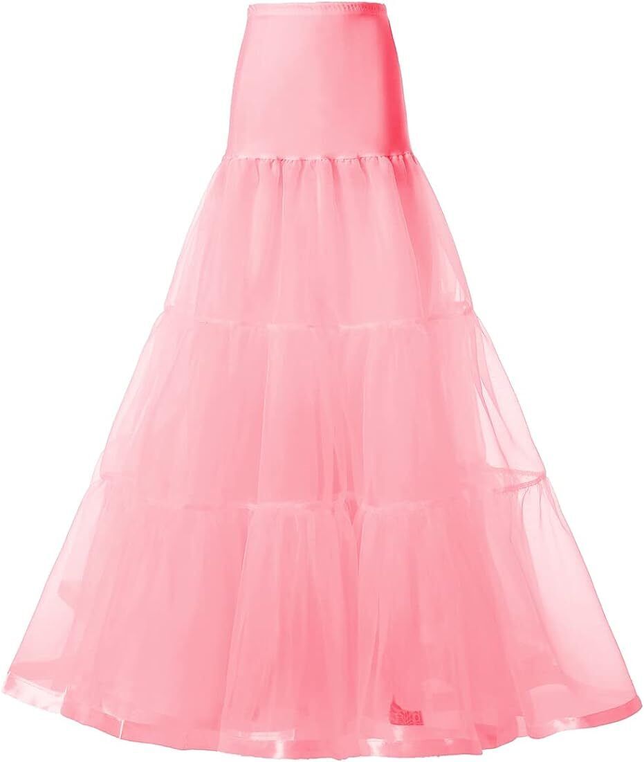 Women's Ankle Long Wedding Petticoat Slips Underskirt for Prom Evening Skirt - Bild 21 von 75