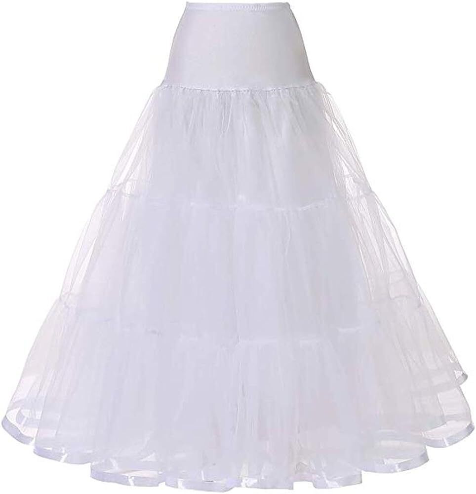 Women's Ankle Long Wedding Petticoat Slips Underskirt for Prom Evening Skirt - Bild 28 von 75