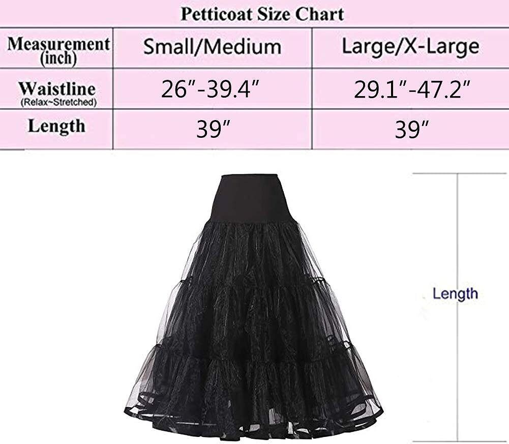 Women's Ankle Long Wedding Petticoat Slips Underskirt for Prom Evening Skirt - Bild 39 von 75