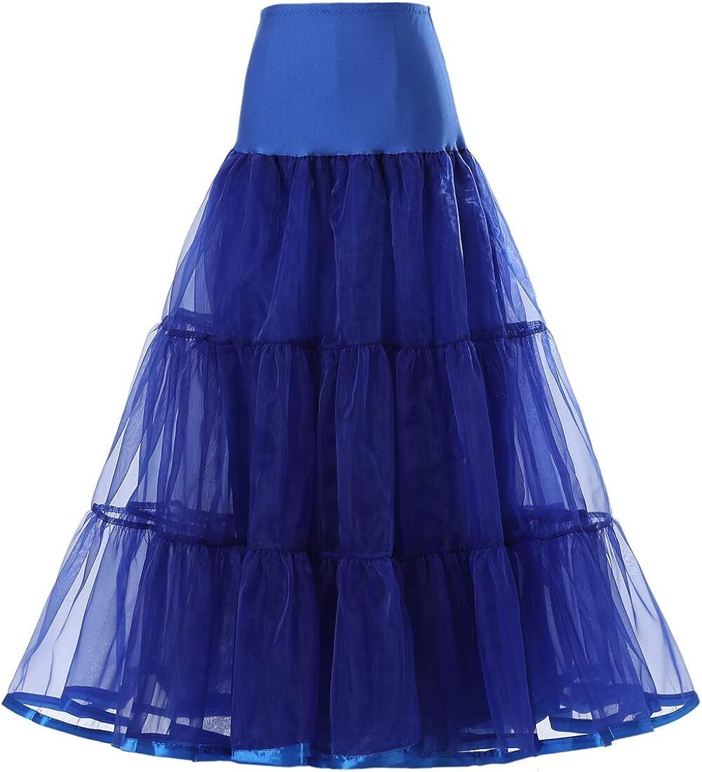 Women's Ankle Long Wedding Petticoat Slips Underskirt for Prom Evening Skirt - Bild 56 von 75