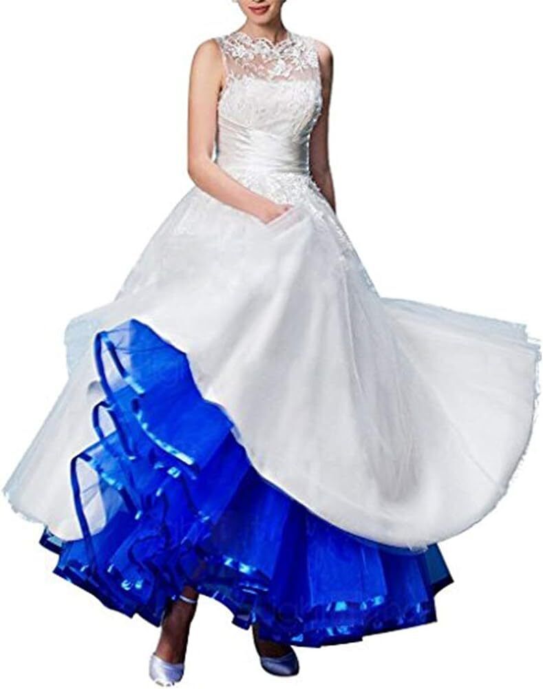 Women's Ankle Long Wedding Petticoat Slips Underskirt for Prom Evening Skirt - Bild 59 von 75