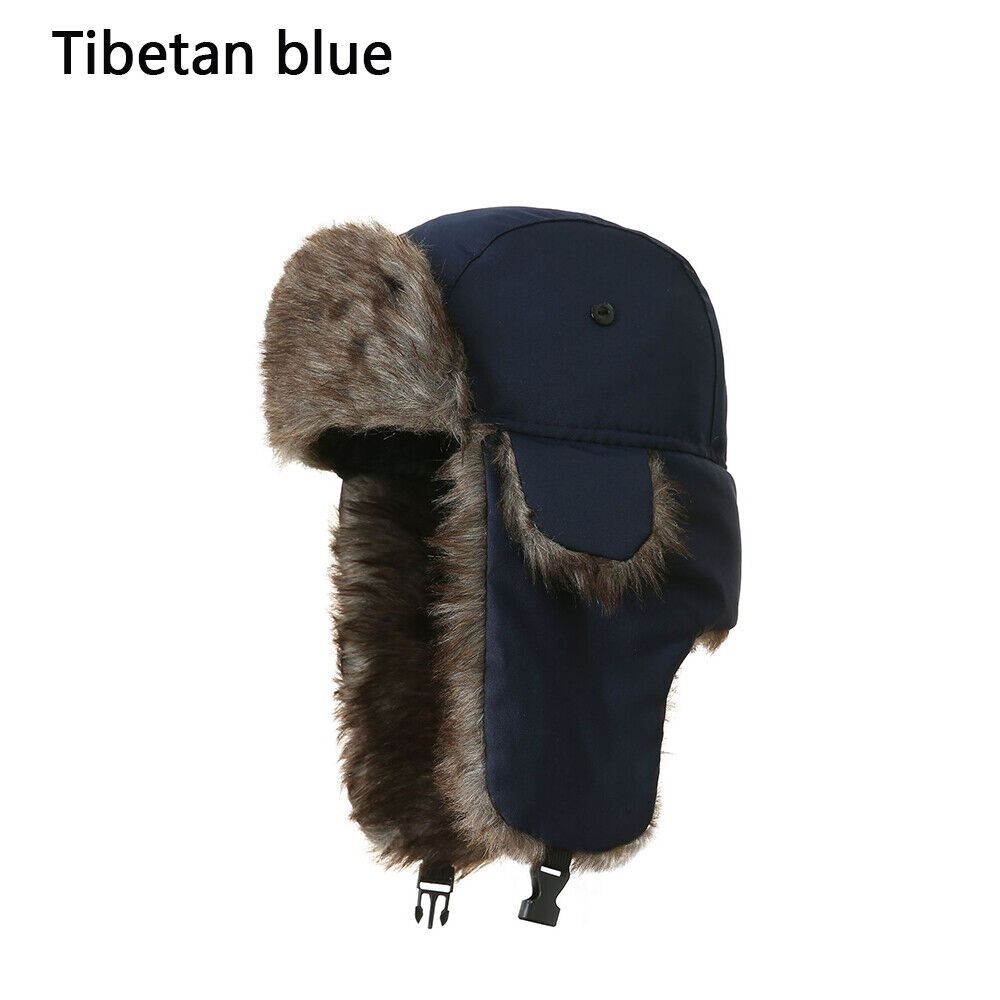 Men's Winter Trapper Aviator Trooper Earflap Warm Russian Waterproof Ski Hat UK
