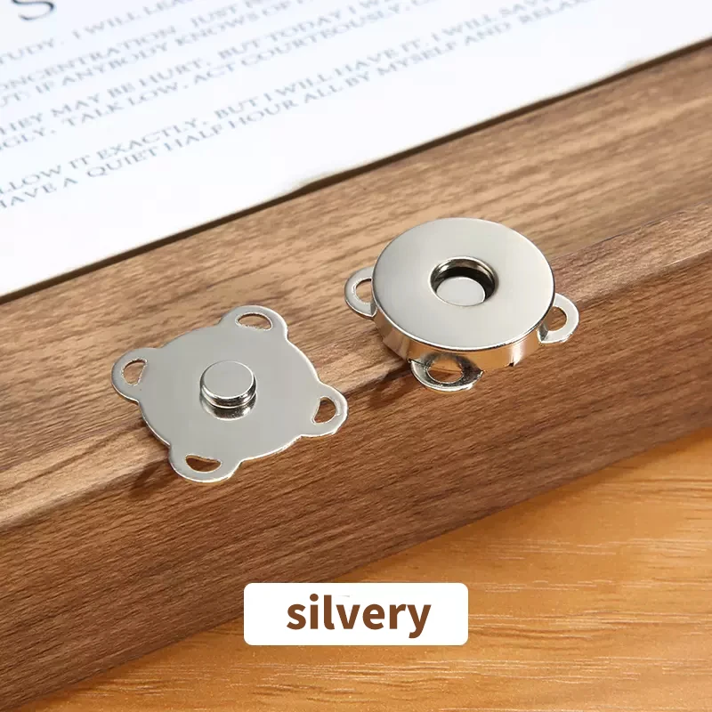 Magnetic Snap Button Metal Plum Blossom Sew on Button Clasps Fasteners for Purse - Picture 33 of 34