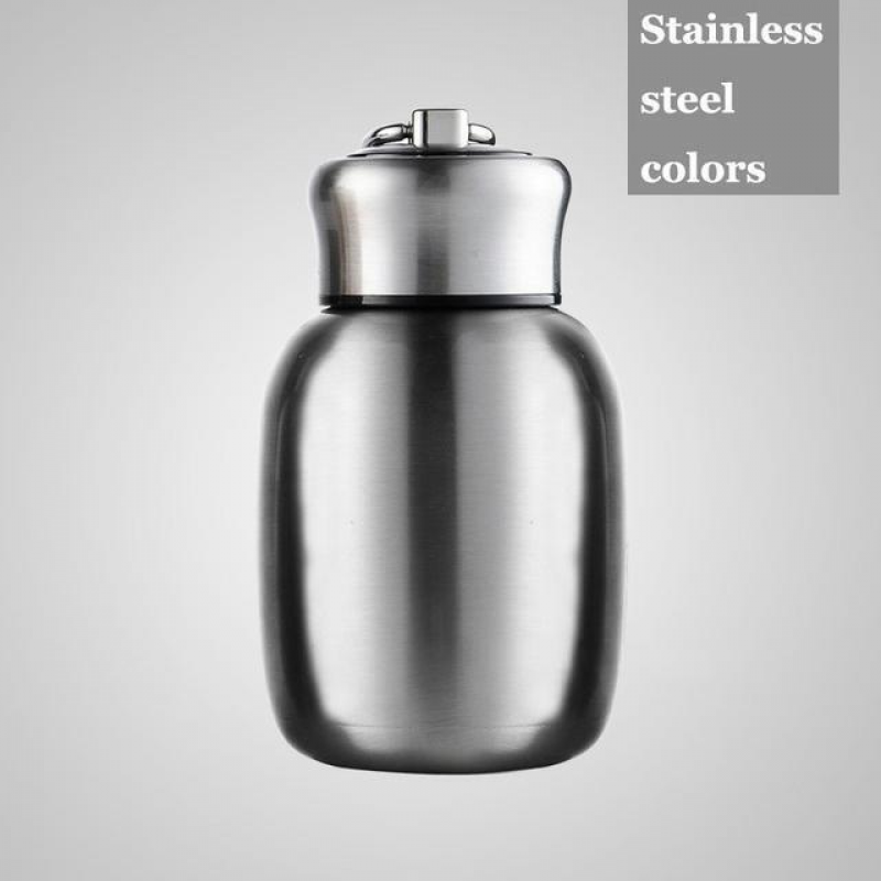 Mini botella de agua de acero inoxidable de 7 oz, pequeño termo de agua aislado al vacío. - Imagen 7 de 10