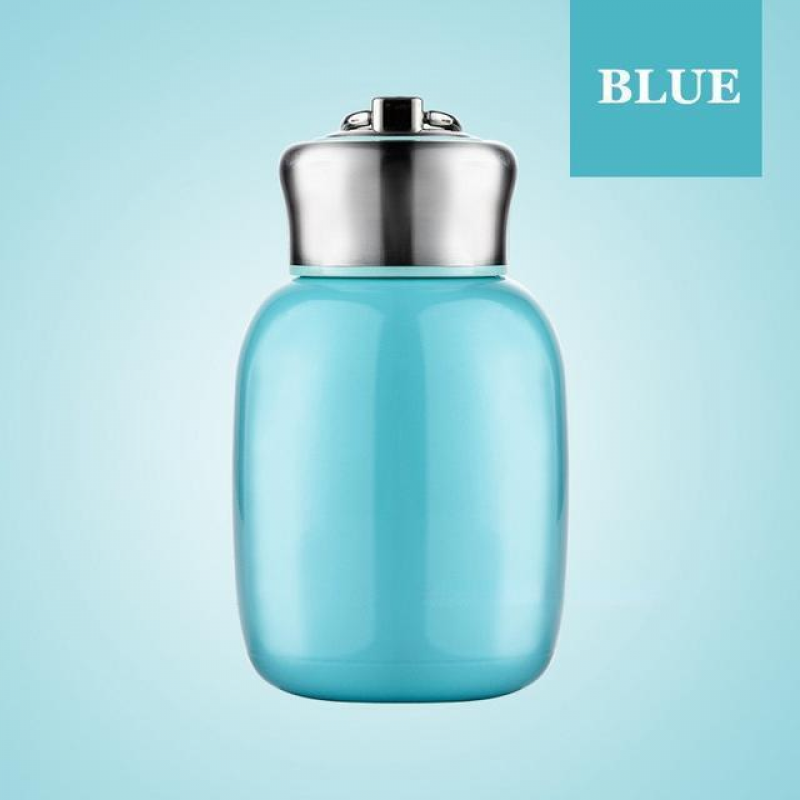 Mini botella de agua de acero inoxidable de 7 oz, pequeño termo de agua aislado al vacío. - Imagen 8 de 10