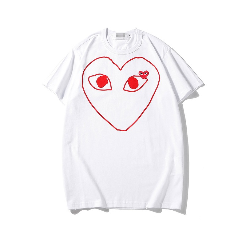CDG Unisex Hip Hop bedruckt Sommer locker lässig vielseitig Kurzarm T-Shirt - Bild 52 von 69
