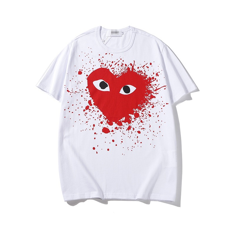 CDG Unisex Hip Hop bedruckt Sommer locker lässig vielseitig Kurzarm T-Shirt - Bild 56 von 69