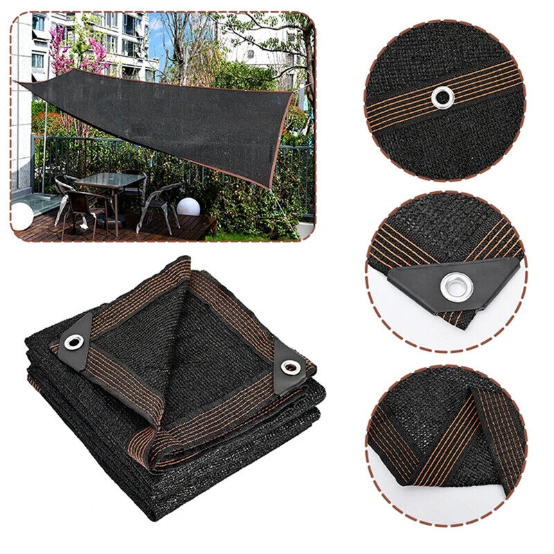 10X10FT/10x20 FT Black Sun Shade Net Plants Outdoor Pergola Lawn Sun Shade Cloth - Picture 19 of 19