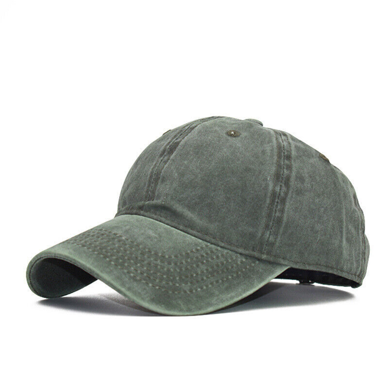 UK Mens Denim Baseball Caps Golf Sports Peak Cap Womens Adjustable Summer Hat