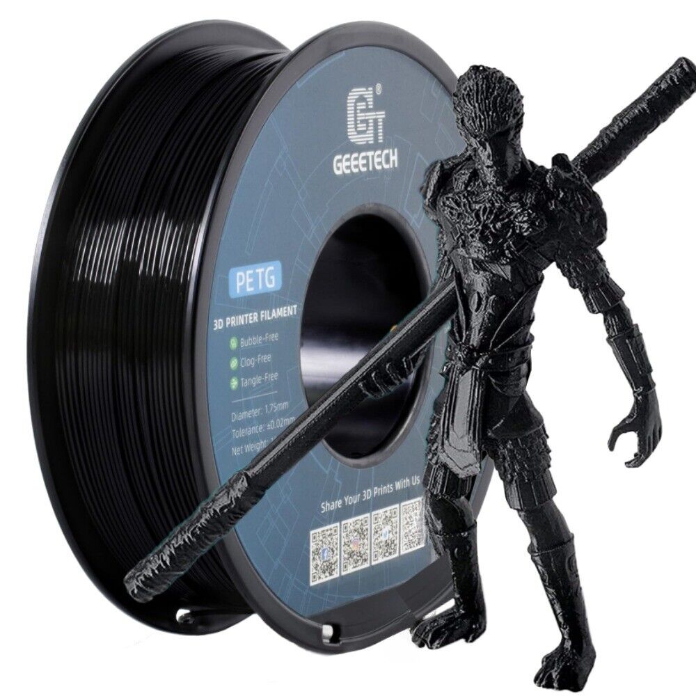 【Buy 4 Get 2 Free,ADD 6】 Geeetech 3D Printer PETG Filament 1.75mm 1KG Consumable - Afbeelding 36 van 36