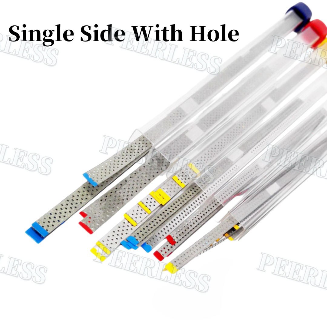 Dental Single Side Saw Diamond Polishing Finishing Strips Orthodontic IPR Fine