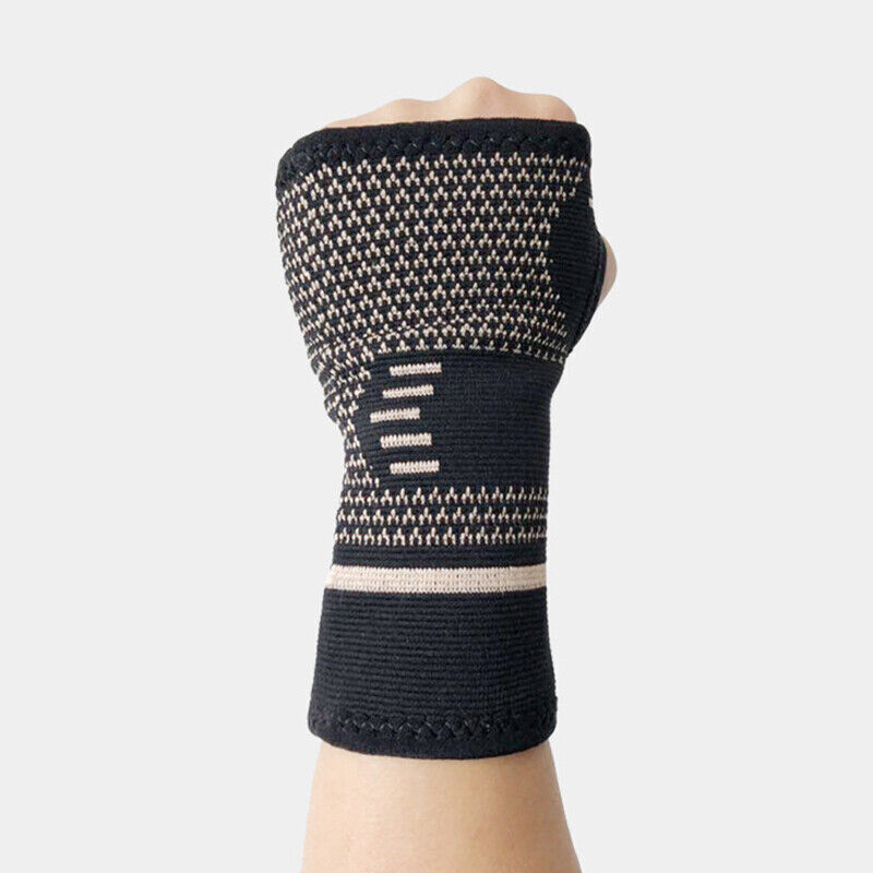 Copper Compression Arthritis Gloves Carpal Tunnel Hand Support Brace Pain Relief - Picture 12 of 15