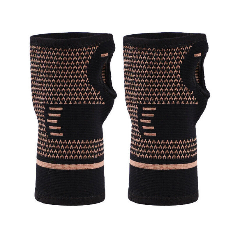 Copper Compression Arthritis Gloves Carpal Tunnel Hand Support Brace Pain Relief - Picture 15 of 15